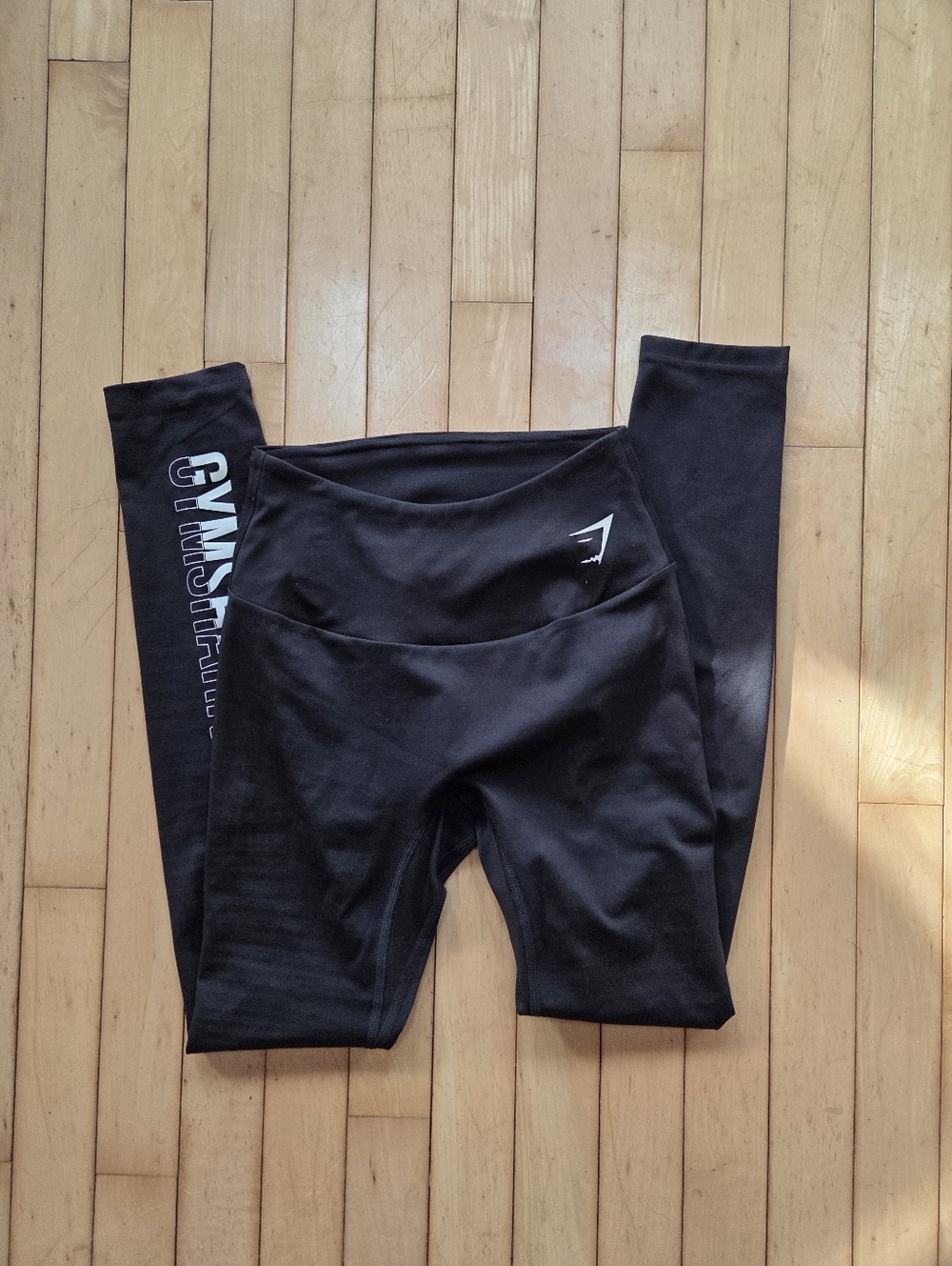 Gymshark Black Seamless Leggings with Side Logo